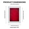 Classic White Wood Shadown Box Frame with Acrylic Front - Red Suede Backing, 30 Sizes